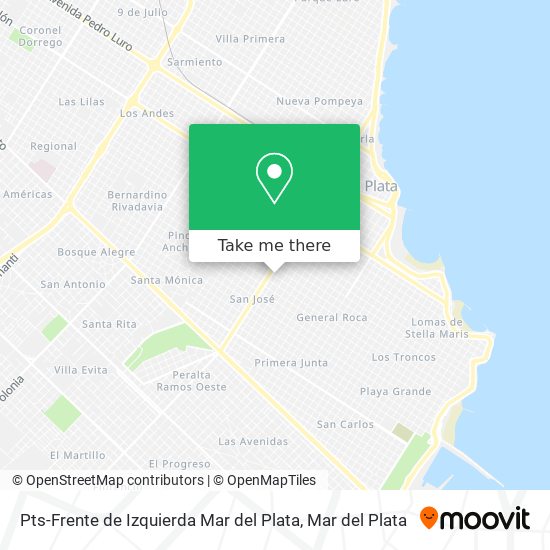 Pts-Frente de Izquierda Mar del Plata map