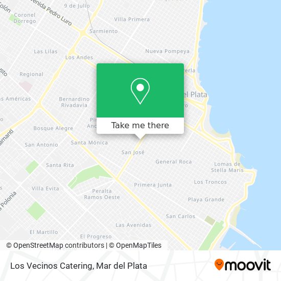 Mapa de Los Vecinos Catering