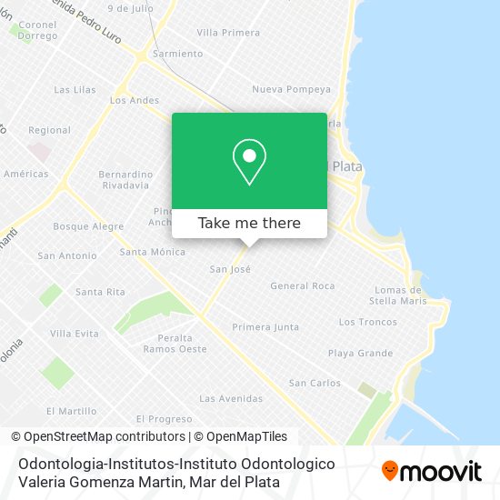 Odontologia-Institutos-Instituto Odontologico Valeria Gomenza Martin map