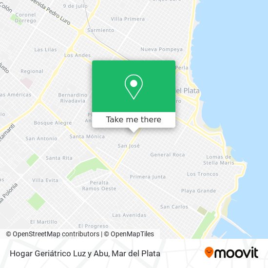 Mapa de Hogar Geriátrico Luz y Abu