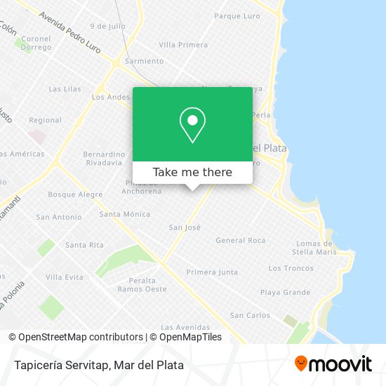 Mapa de Tapicería Servitap