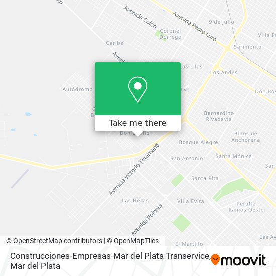 Mapa de Construcciones-Empresas-Mar del Plata Transervice