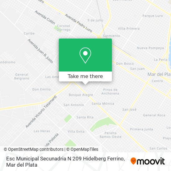 Esc Municipal Secunadria N 209 Hidelberg Ferrino map