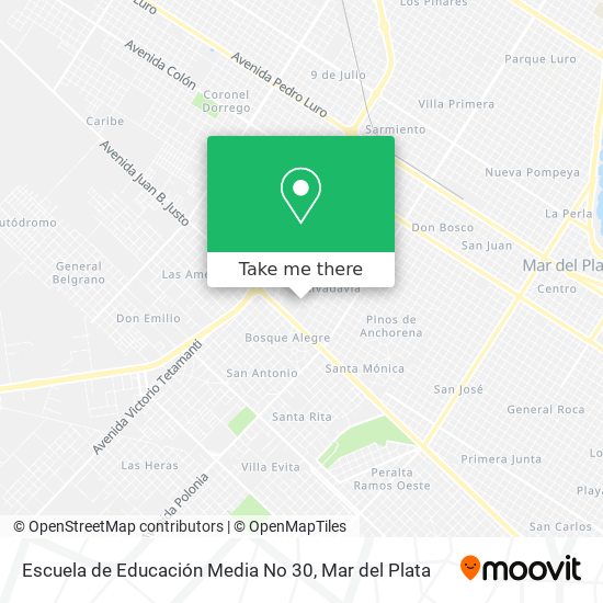 Escuela de Educación Media No 30 map