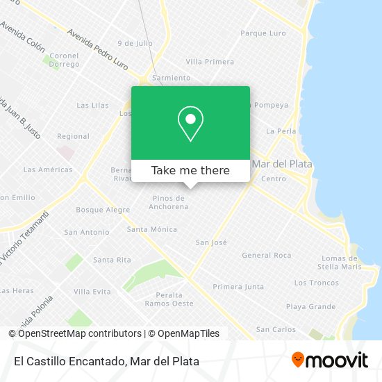 El Castillo Encantado map