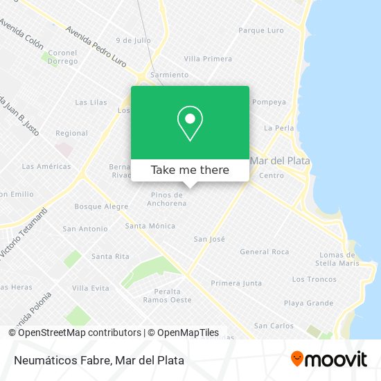 Neumáticos Fabre map