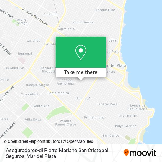 Aseguradores-di Pierro Mariano San Cristobal Seguros map