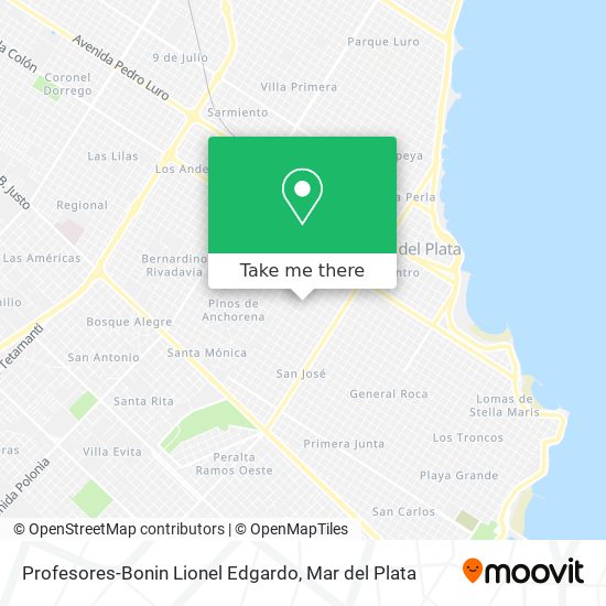 Profesores-Bonin Lionel Edgardo map