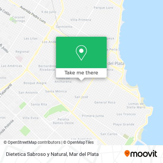 Dietetica Sabroso y Natural map