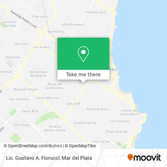 Lic. Gustavo A. Fiorucci map