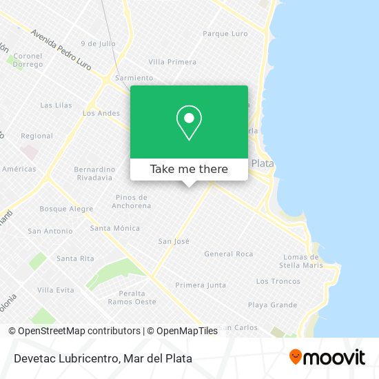 Devetac Lubricentro map