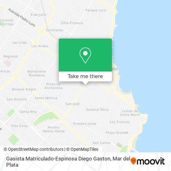 Mapa de Gasista Matriculado-Espinosa Diego Gaston