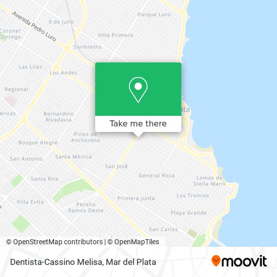 Dentista-Cassino Melisa map