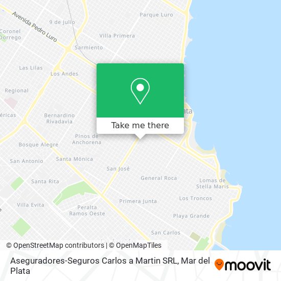 Mapa de Aseguradores-Seguros Carlos a Martin SRL