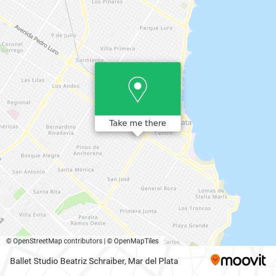 Mapa de Ballet Studio Beatriz Schraiber