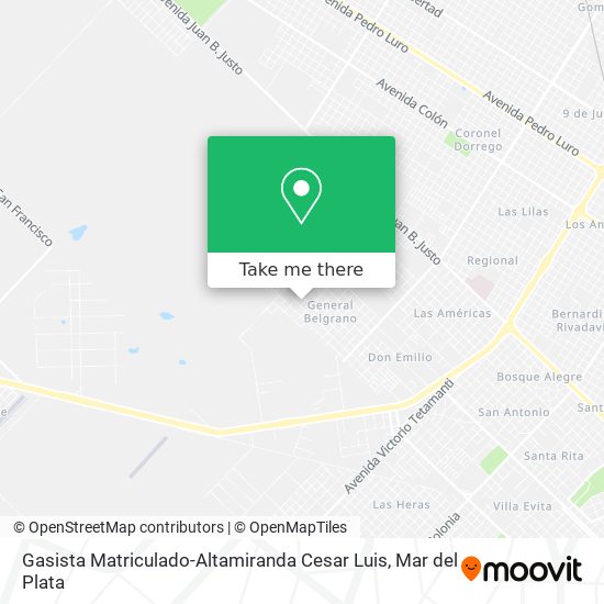Gasista Matriculado-Altamiranda Cesar Luis map