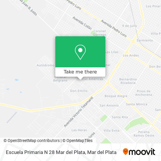 Escuela Primaria N 28 Mar del Plata map