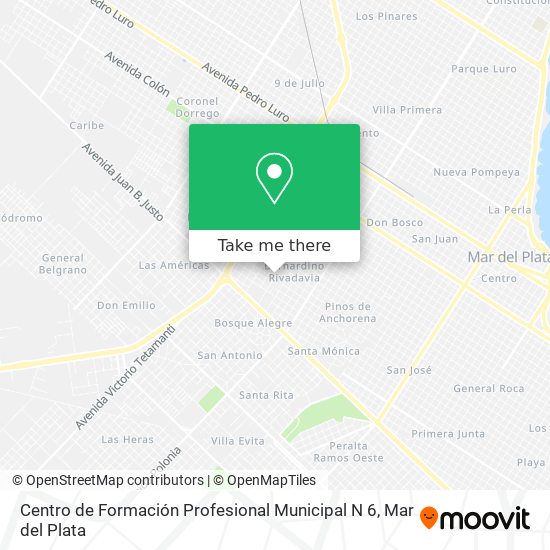 Centro de Formación Profesional Municipal N 6 map