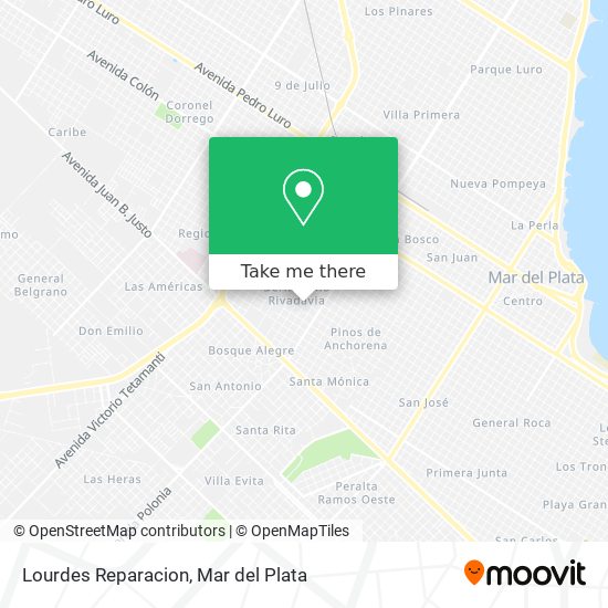 Mapa de Lourdes Reparacion