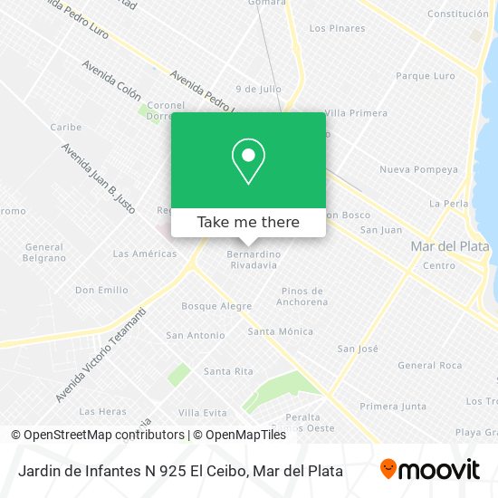 Jardin de Infantes N 925 El Ceibo map
