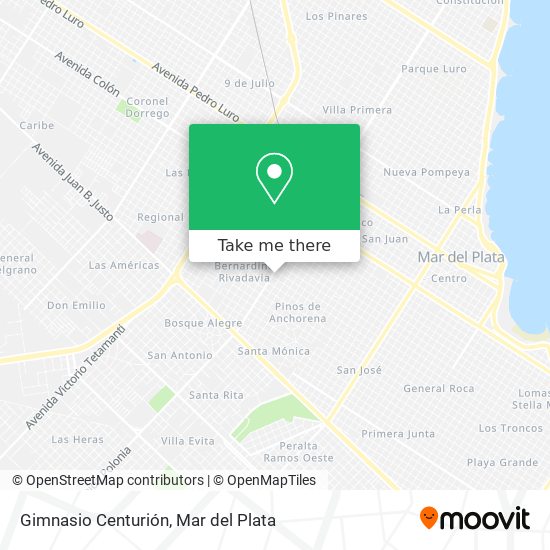 Gimnasio Centurión map
