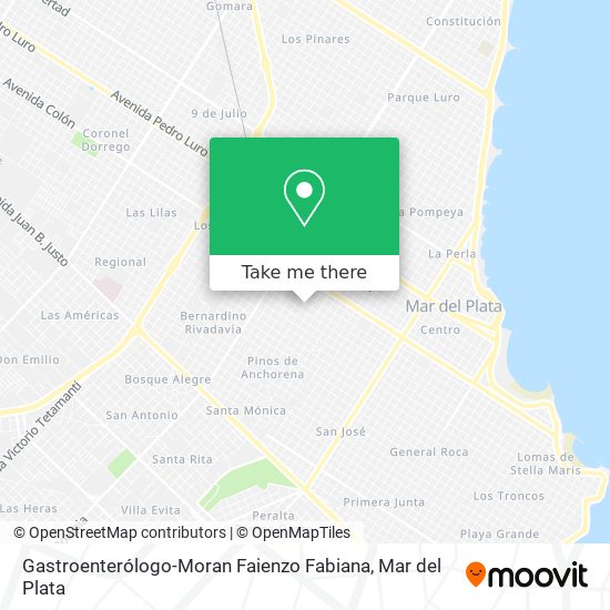 Gastroenterólogo-Moran Faienzo Fabiana map