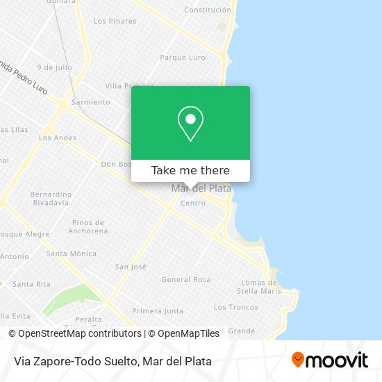 Via Zapore-Todo Suelto map