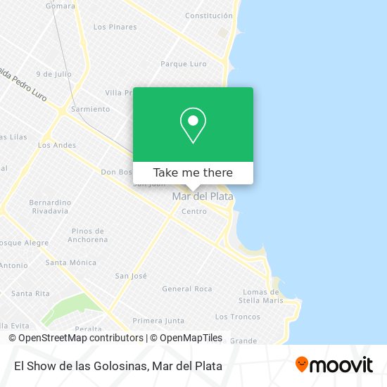Mapa de El Show de las Golosinas