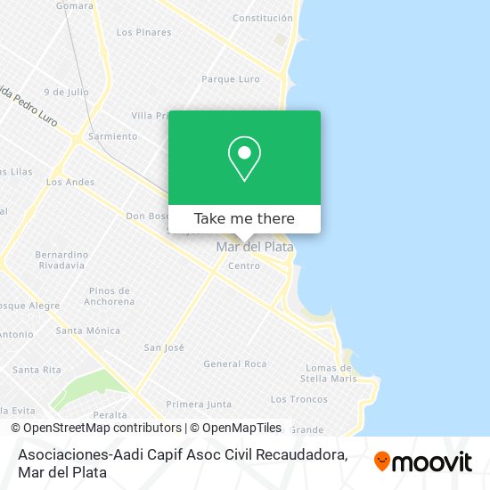 Asociaciones-Aadi Capif Asoc Civil Recaudadora map