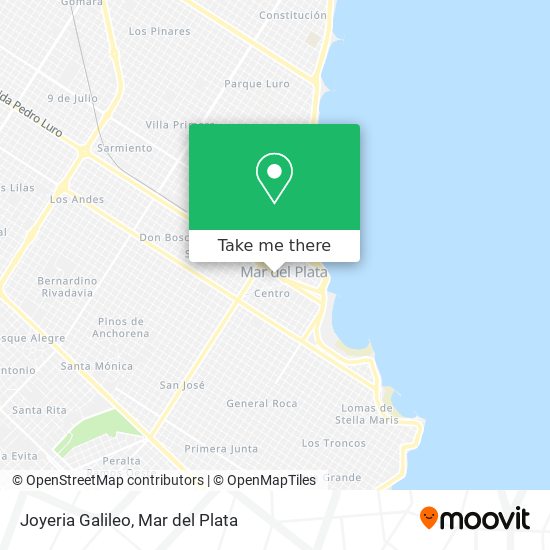 Mapa de Joyeria Galileo