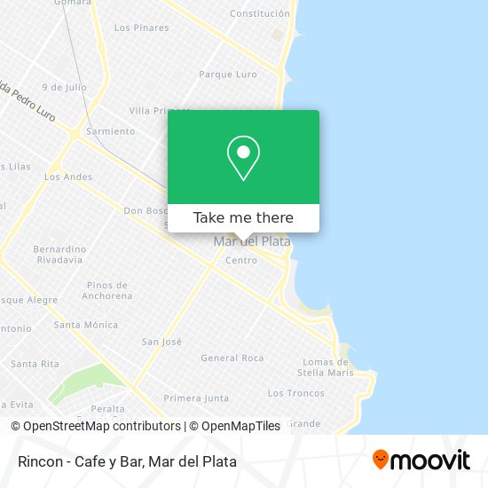 Mapa de Rincon - Cafe y Bar