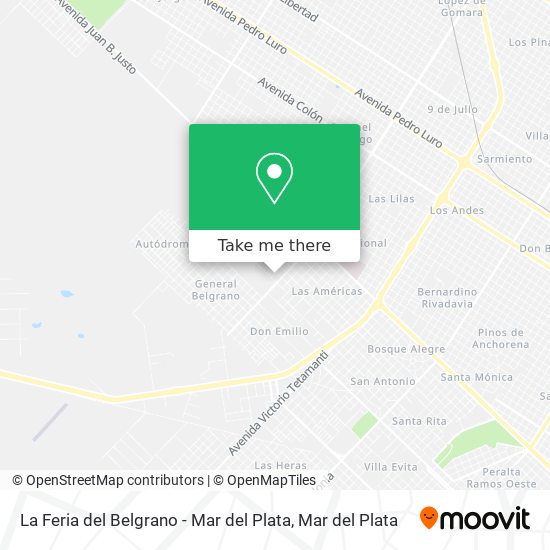 La Feria del Belgrano - Mar del Plata map