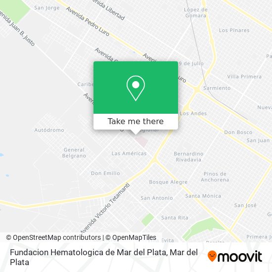 Fundacion Hematologica de Mar del Plata map