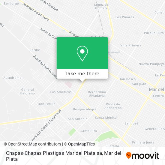 Chapas-Chapas Plastigas Mar del Plata sa map