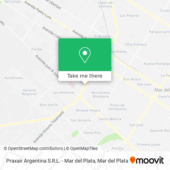 Praxair Argentina S.R.L. - Mar del Plata map