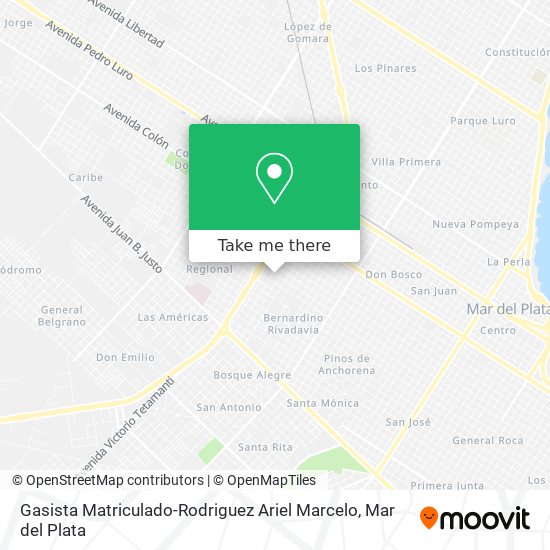 Gasista Matriculado-Rodriguez Ariel Marcelo map