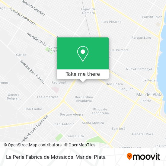 La Perla Fabrica de Mosaicos map