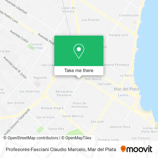 Profesores-Fasciani Claudio Marcelo map