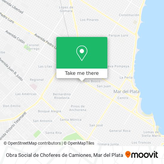 Obra Social de Choferes de Camiones map