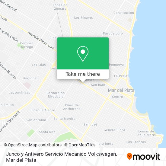 Junco y Antivero Servicio Mecanico Volkswagen map