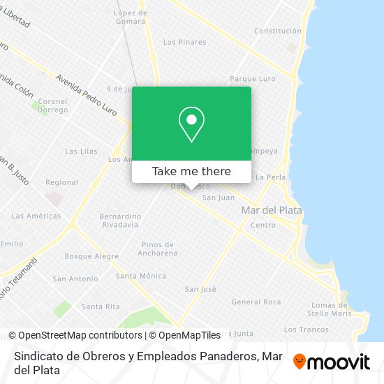 Sindicato de Obreros y Empleados Panaderos map
