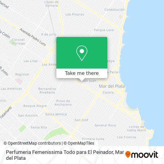 Mapa de Perfumeria Femenissima Todo para El Peinador