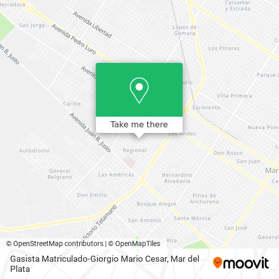 Mapa de Gasista Matriculado-Giorgio Mario Cesar