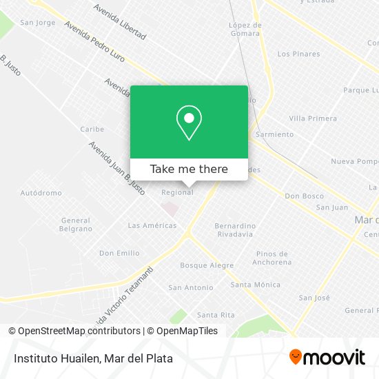 Mapa de Instituto Huailen