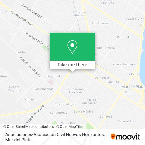 Asociaciones-Asociacion Civil Nuevos Horizontes map