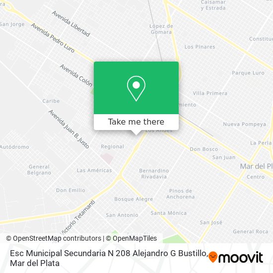 Esc Municipal Secundaria N 208 Alejandro G Bustillo map