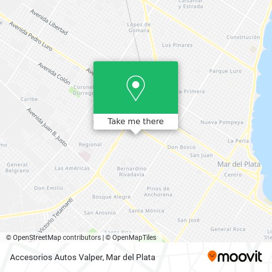 Accesorios Autos Valper map