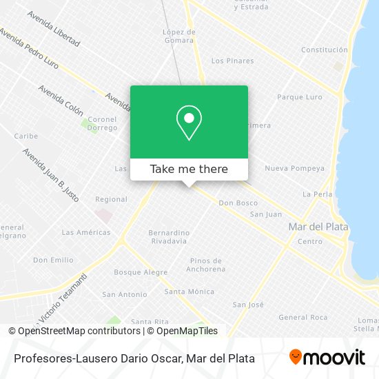 Profesores-Lausero Dario Oscar map