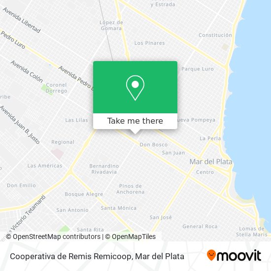 Cooperativa de Remis Remicoop map