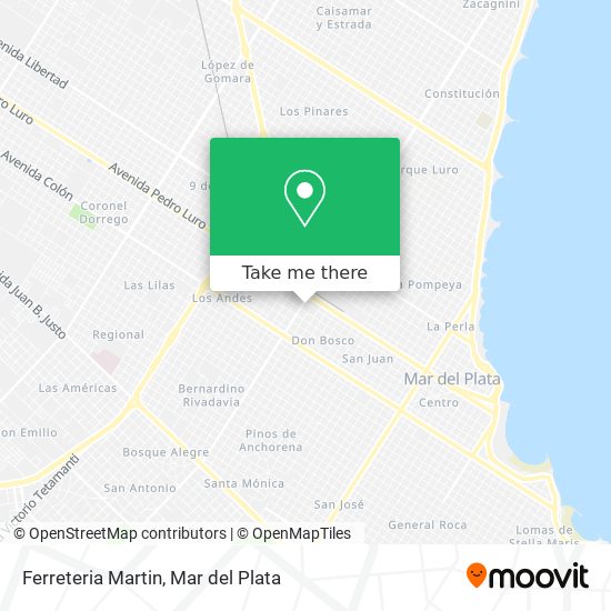 Mapa de Ferreteria Martin